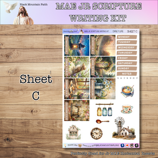 MAE JR. Daily Life Scripture Writing Kit - Horizontal Weekly Kit
