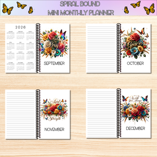 Weekly Mini Planners    CHRISTIAN ARTWORK  Spiral Bound Notebook Planners