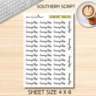 GROCERY SHOP Scripts 6 Fonts to Choose From