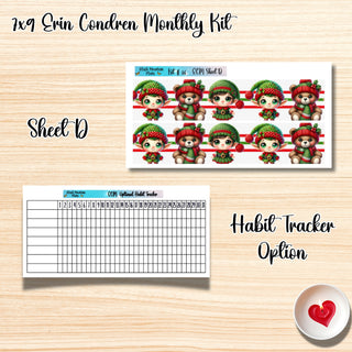 Kit 36       7x9 Erin Condren ANY Month Planner Kit