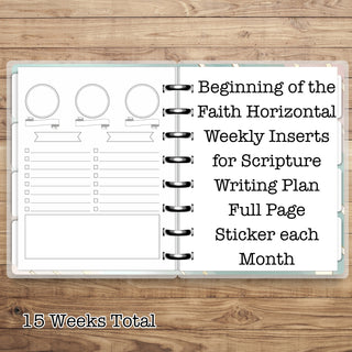 MAE Jr. FAITH Horizontal Weekly        MAE Planner Inserts