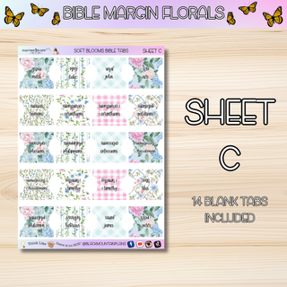 SOFT BLOOMS       BIBLE TABS