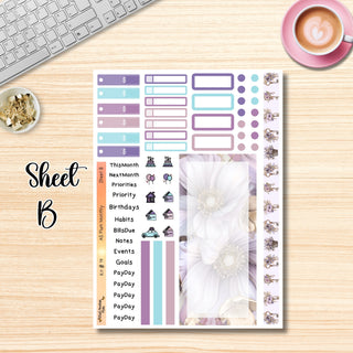 Kit 19     A5 Plum Paper ANY Month and Dashboard Pages