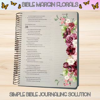 Floral Bible Margin Stickers # 2      BIBLE MARGINS