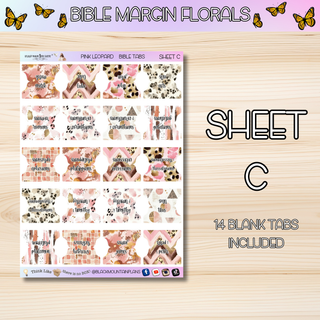 PINK LEOPARD       BIBLE TABS