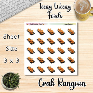 CRAB RAGOON Teeny Weeny Foods