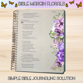 Floral Bible Margin Stickers # 3      BIBLE MARGINS