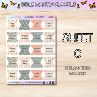 BOHO DREAM       BIBLE TABS