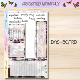 Kit # 9 A5 DATED Any Month Monthly Kits