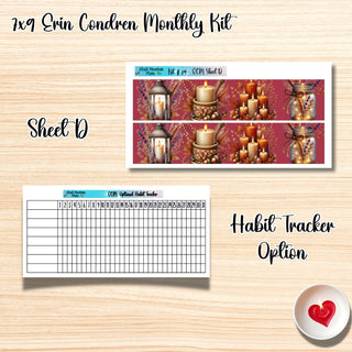 Kit 29       7x9 Erin Condren ANY Month Planner Kit