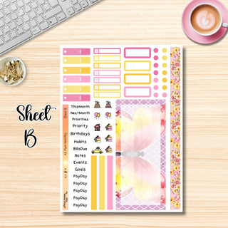 Kit # 9      A5 Plum Paper ANY Month and Dashboard Pages