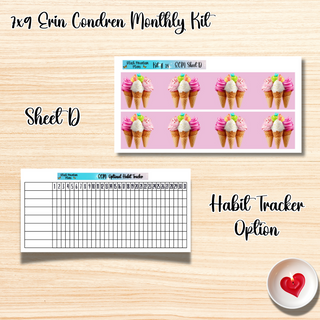 Kit 18       7x9 Erin Condren ANY Month Planner Kit