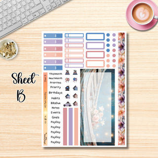 Kit 14     A5 Plum Paper ANY Month and Dashboard Pages