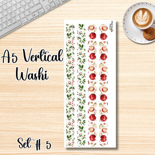 Set # 5      A5 Vertical Washi