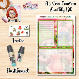 Kit # 4        A5 Erin Condren ANY Month Planner Kit