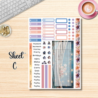 Kit 14     A5 Plum Paper ANY Month and Dashboard Pages