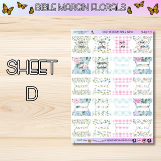 SOFT BLOOMS       BIBLE TABS