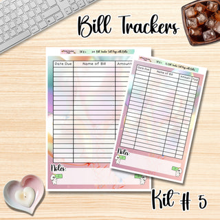 Kit # 5     Full Page Bill Tracker