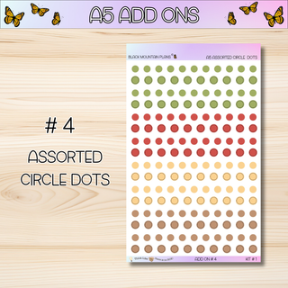 Kit # 1 A5 Add Ons