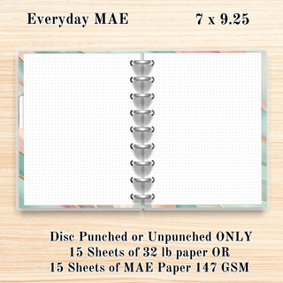 A5 MAE    Dot Grid Notes Pages     MAE Planner Inserts