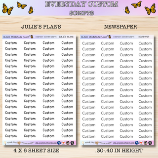 Everyday Custom Scripts