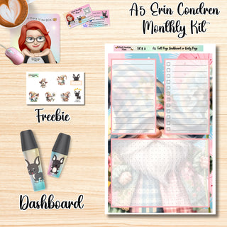 Kit 12        A5 Erin Condren ANY Month Planner Kit