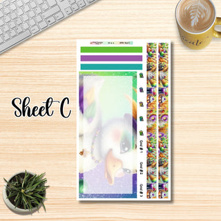 Kit 44        Large Plum Paper ANY Month and Dashboard Page