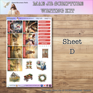 MAE JR. Daily Life Scripture Writing Kit - Horizontal Weekly Kit