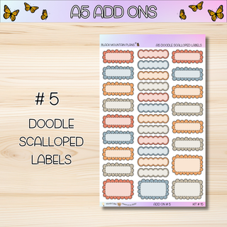 Kit # 15 A5 Add Ons