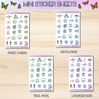 Functional Icon Sampler  Mini Sticker Sheets