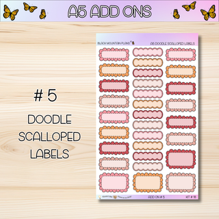 Kit # 18 A5 Add Ons
