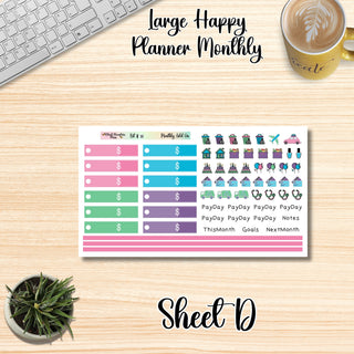 Kit 10   Large Happy Planner ANY Monthly Kit