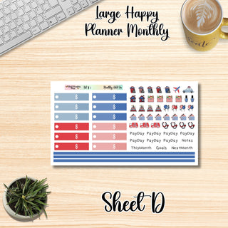 Kit # 7   Large Happy Planner ANY Monthly Kit