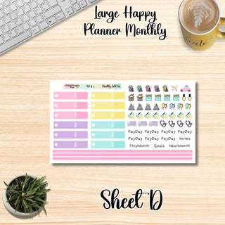 Kit # 5   Large Happy Planner ANY Monthly Kit