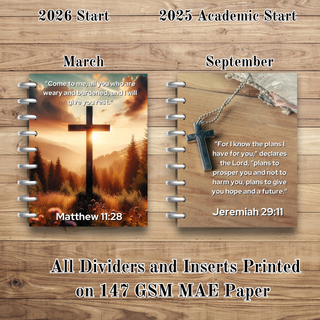 Everyday MAE FAITH Monthly Inserts and Dividers       MAE Faith Planner Inserts