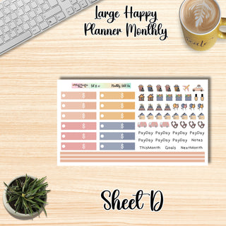 Kit 37   Large Happy Planner ANY Monthly Kit