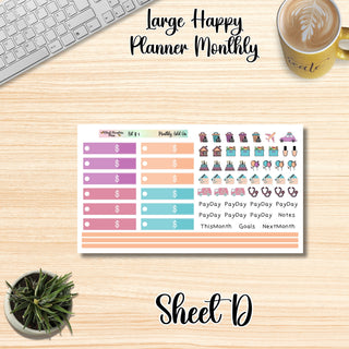 Kit # 8   Large Happy Planner ANY Monthly Kit