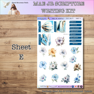 MAE JR. Stay Salty Scripture Writing Kit - Horizontal Weekly Kit