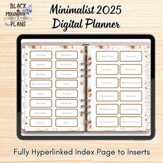 Minimalist 2025 Digital Planner