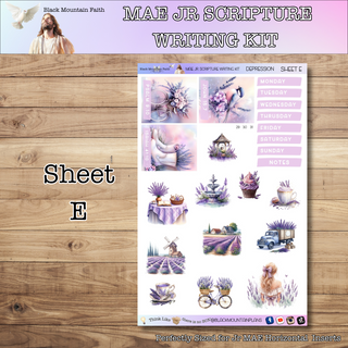 MAE JR. Depression Scripture Writing Kit - Horizontal Weekly Kit