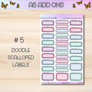 Kit # 13 A5 Add Ons