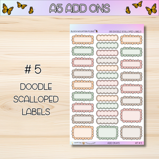 Kit # 5 A5 Add Ons