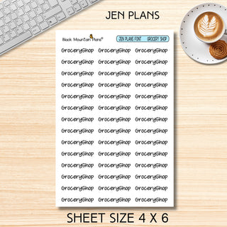 GROCERY SHOP Scripts 6 Fonts to Choose From