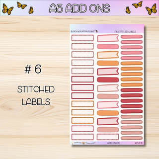 Kit # 18 A5 Add Ons