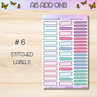 Kit # 13 A5 Add Ons