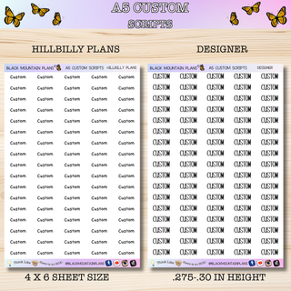 A5 Custom Scripts