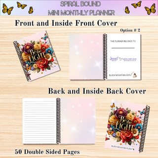 Monthly Mini Planners    CHRISTIAN ARTWORK  Spiral Bound Notebook Planners