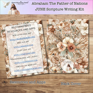 Abraham: The Father of Nations GENESIS    June Scripture Writing Plan Monthly Inserts