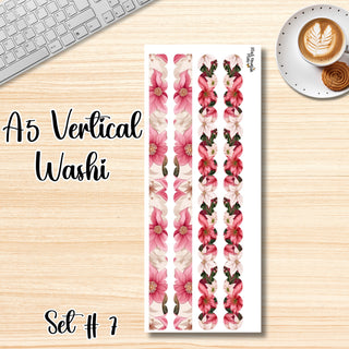 Set # 7      A5 Vertical Washi