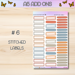 Kit # 15 A5 Add Ons